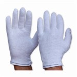 Prochoice Interlock Hemmed Cuff Gloves Ladies Size White