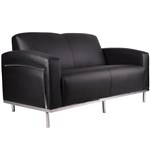 Sienna Ys902 Lounge Pu 2 Seater Black