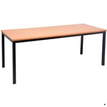 Rapid Utility Steel Frame Table 1800Wx900X730Mm Black Legs BeechBlack