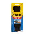 Velcro Cable Ties Reusable 25X200mm Black 5 Pk