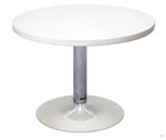 Rapid Round Coffee Table 600Mm Chrome Base 425H Natural White
