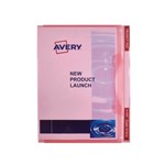 Avery Transparent Plastic Project File A4 47923 Red