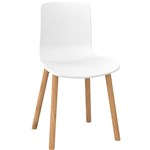 Acti 4T Side Chair With Dowel Legs White