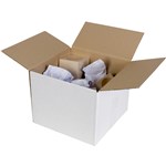 Cumberland Shipping Box Regular 300X300X300mm White Pack 25