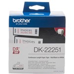 Brother DK22251 Paper Roll 62mm X 1524M White