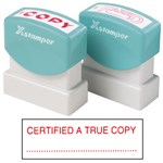 XStamper CXBN 1541 Stamp Certified True Copy 42X13mm Red