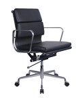 Rapid Pu900M Medium Back Boardroom Or Meeting Chair With Arms And Upholster