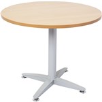 Rapid Meeting Table Round Top 1200 Dia 4 Star Base Beech