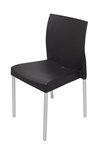 Rapid Leo Chair Plastic Breakout Chair With Metal Legs Black