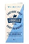Milk Liddels Lactose Free Full Cream 1 Litre Ctn 12