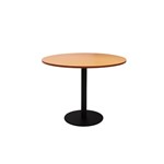 Rapid Table Round 1200Mm With Black Base Beech Top