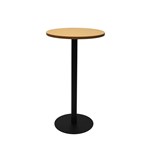 Rapid Dry Bar Table 600Mm Round Top 1075H Black Base Beech Top