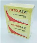 Razorline Sticky Adhesive Notes 76X127mm Yellow