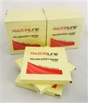 Razorline Sticky Adhesive Notes 76X76mm Yellow