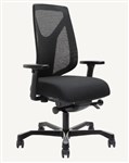 Serati Mesh Pro Control Chair High Back Black Fabric Adjustable Arms