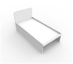 Bed Frame King Single 2055Mml X 1095Mmw X 500Mm Arctic White  Available in WA only 