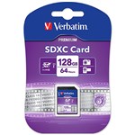 Verbatim SDSC 128GB Memory Card Class 10 USBI