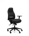 Orthopod Classic Chair 135Kg By Therapod With Arms Black Fabric