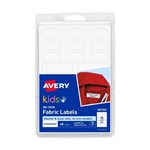 Avery Writable Labels NoIron Clothing Labels Assorted Shapes Permanent