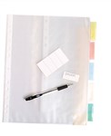 Marbig Dividers Pp A4 5 Tab Clear Pockets