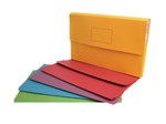 Marbig Document Wallet Slimpick Brights Assorted Pack 10