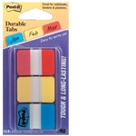 PostIt Tabs 686Ryb Durable Index 25X38mm Assorted Pack 3