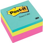 PostIt Notes 2027Rcr Cube 73X73mm Bright Neon