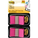 PostIt Flags 680 Twin Colours 25X44mm Pack 2 Bright Pink