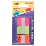 PostIt Tabs 686Pgo Durable Index 25X38mm Assorted Pack 3