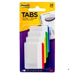 PostIt Tabs 686F1 50X38mm Lined Primary Colours Assorted 24 Tabs Pack 4