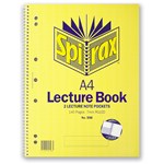 Spirax 598 Lecture Book With Pocket Side Open A4 140 Pages