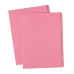 Avery Folders Manilla Foolscap Coloured Box100 Pink