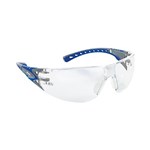 Riley Stream EVO MetalFree Safety Glasses Clear Lens GreyBlue Arms