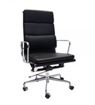 Rapid PU900H Executive Chair High Back Black PU Polsihed Aluminium Base And Arms