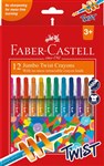 FaberCastell Jumbo Twist Crayons PK12 