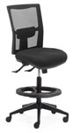Team Air Draft Chair Comfort Duo Seat Black Drafting House Black