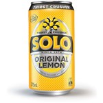 Solo Thirst Crusher Original Lemon Can 375Ml Box 30