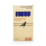 Bibbulmun Handwriter Pen 06mm Fine Point Blue Pkt12