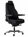 Maverick 247 Controller Chair Black Fabric Aluminium Base