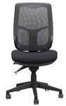 Merida High Mesh Back Operator Chair Black Fabric