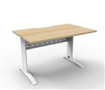 Rapid Desk Span Straight 1200W X 750D Nat OakWhIte RSD1275M NOWS