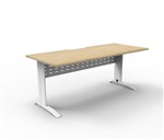 Rapid Desk Span Straight 1800W X 750D Nat OakWhIte RSD1875M NOWS