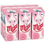 Devondale Moo Strawberry Flavoured UHT Milk 24 X 200Ml 