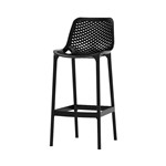 Aire Stool 750mmh UV Stable Polypropylene Black Available to WA Customers Only