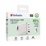 Verbatim USB GaN Charger 100W 3C  1A White