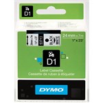 Dymo Labelling Tape D1 24mm X 7M 53713 Black On White