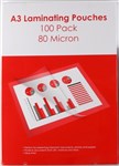 Stat A3 Laminator Pouches Pack 100 80 Microns