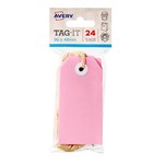 Avery Labels Shipping TagIt With String 96X48mm 24 Tags Pastel Pink