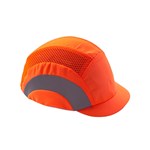 Wirra Short Peak BaseballStyle Reflective Bump Cap Orange Large