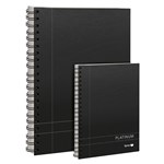 Spirax 400 Platinum Notebook A4 Black 200 Pages